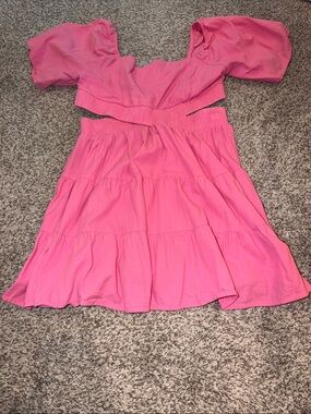 Pink Cutout Dress